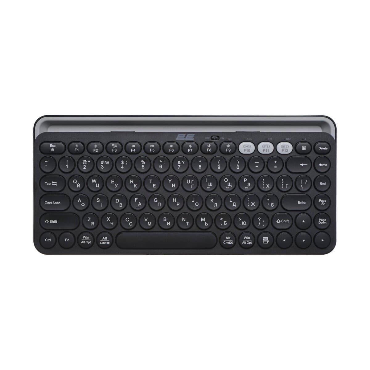 2E membran KS250 84key EN/UK qara-boz simsiz klaviatura