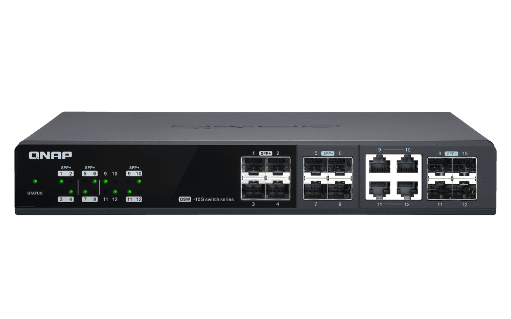 QNAP QSW-M1204-4C 12-port 10GbE kommutator
