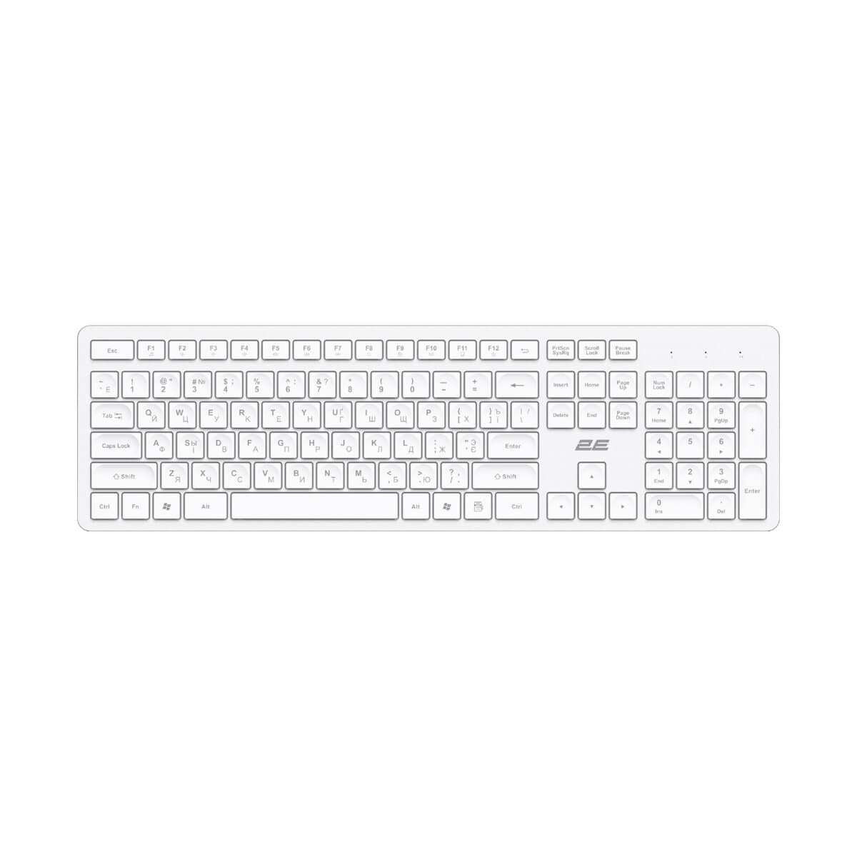 2E membran KS260 106key EN/UK/RU ağ simsiz klaviatura