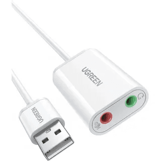 UGREEN USB səs kartı ağ