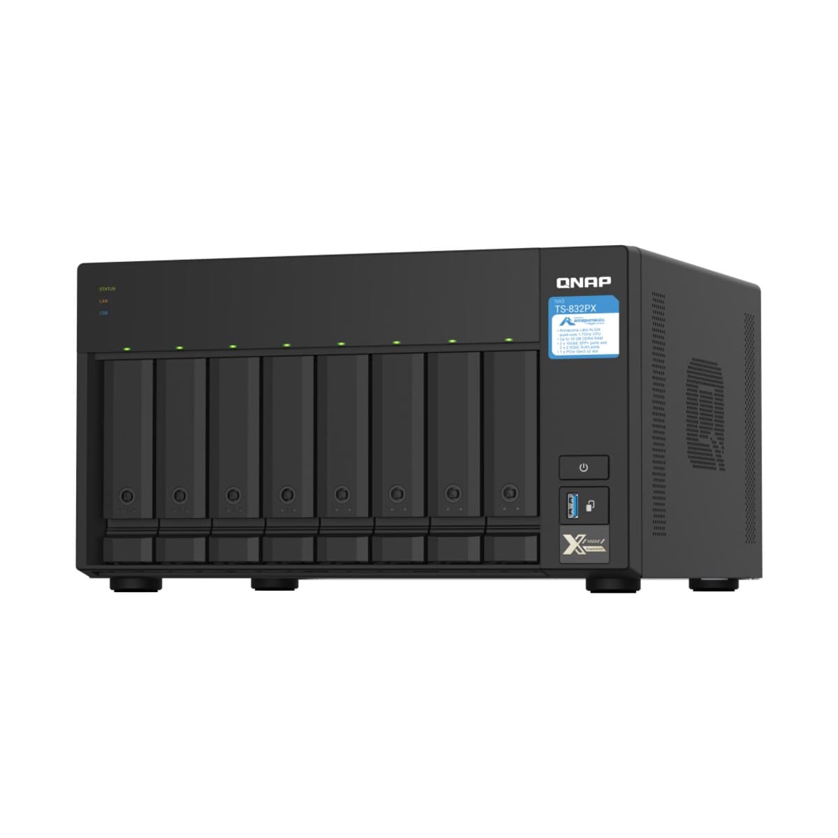 QNAP TS-832PX-4G 8-bay NAS