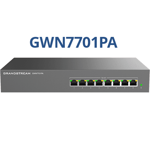 Grandstream GWN7701PA 8-port PoE kommutator