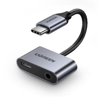 UGREEN USB-C hub 3.5 mm səs kartı