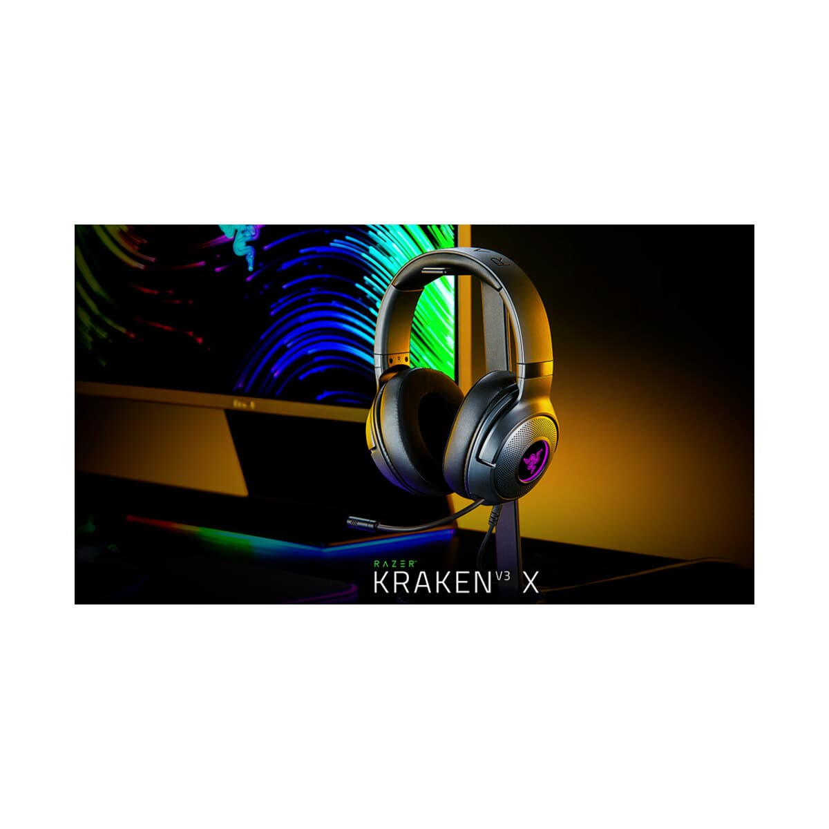 Razer Kraken V3 X qara USB oyun qulaqlığı