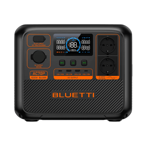 Bluetti AC70P Portable Power Station 1000W/864Wh