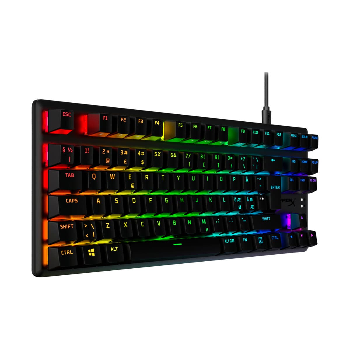 HyperX Alloy Origins Core PBT HX Aqua oyun klaviaturası