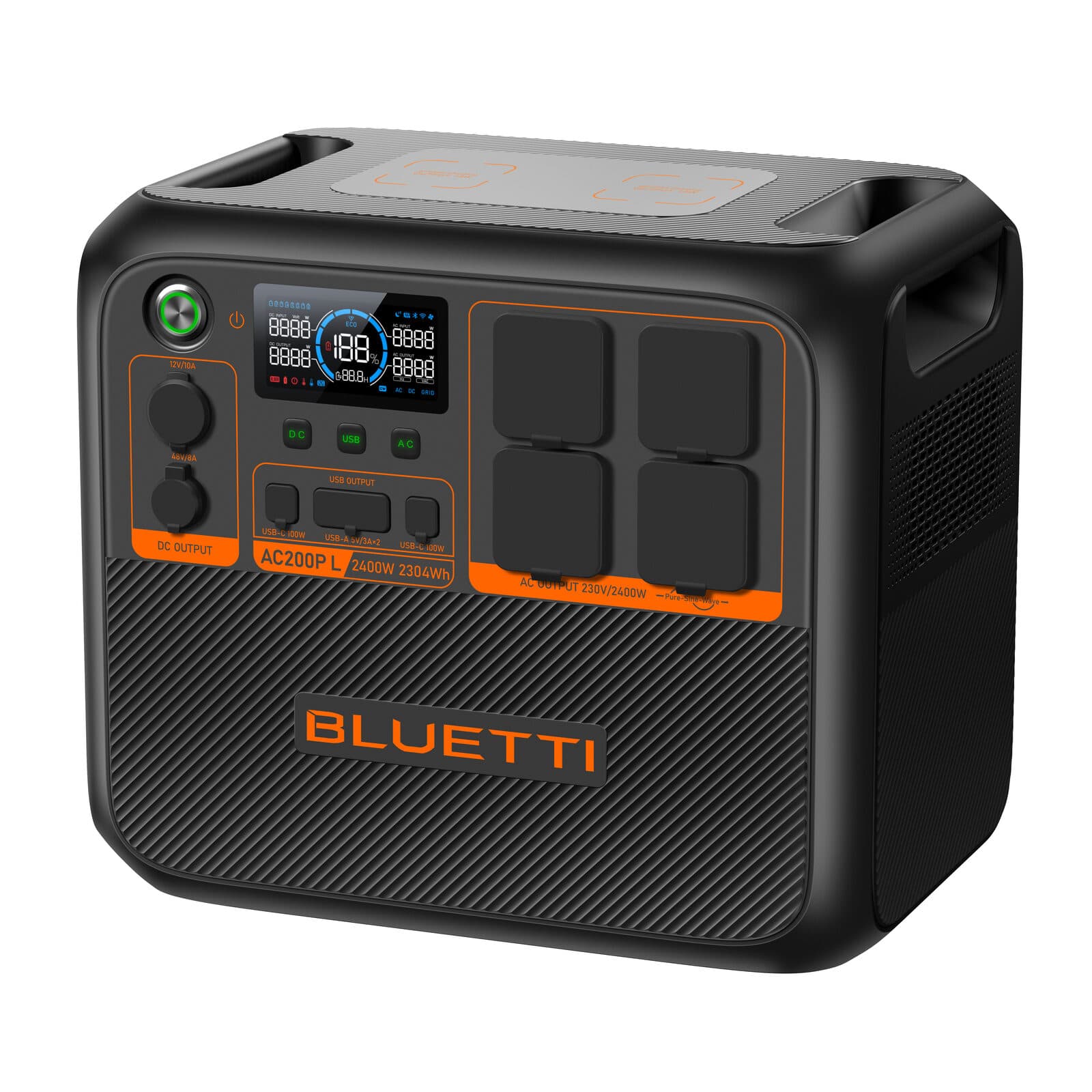 Bluetti AC200PL Expandable Power Station | 2400W 2304Wh