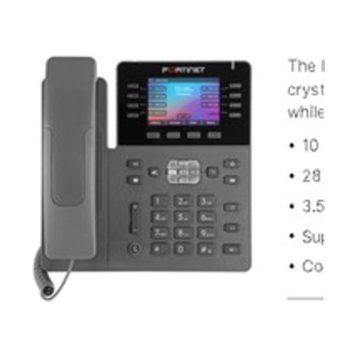 Fortinet FortiFone 380 3.5" IP masa telefonu