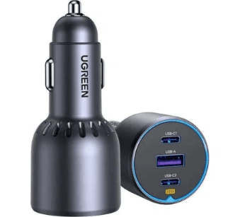 UGREEN 75W 3-port avtomobil şarjı