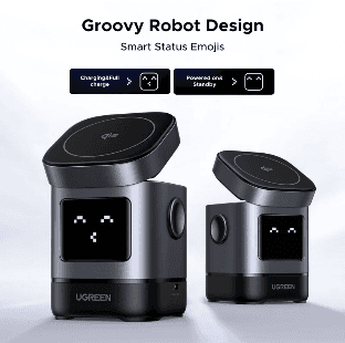 UGREEN W709 2-in-1 maqnit simsiz şarj