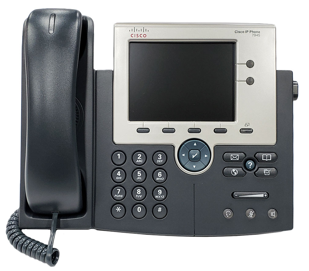 Cisco CP-7945G 2-xətli rəngli Gigabit IP telefon