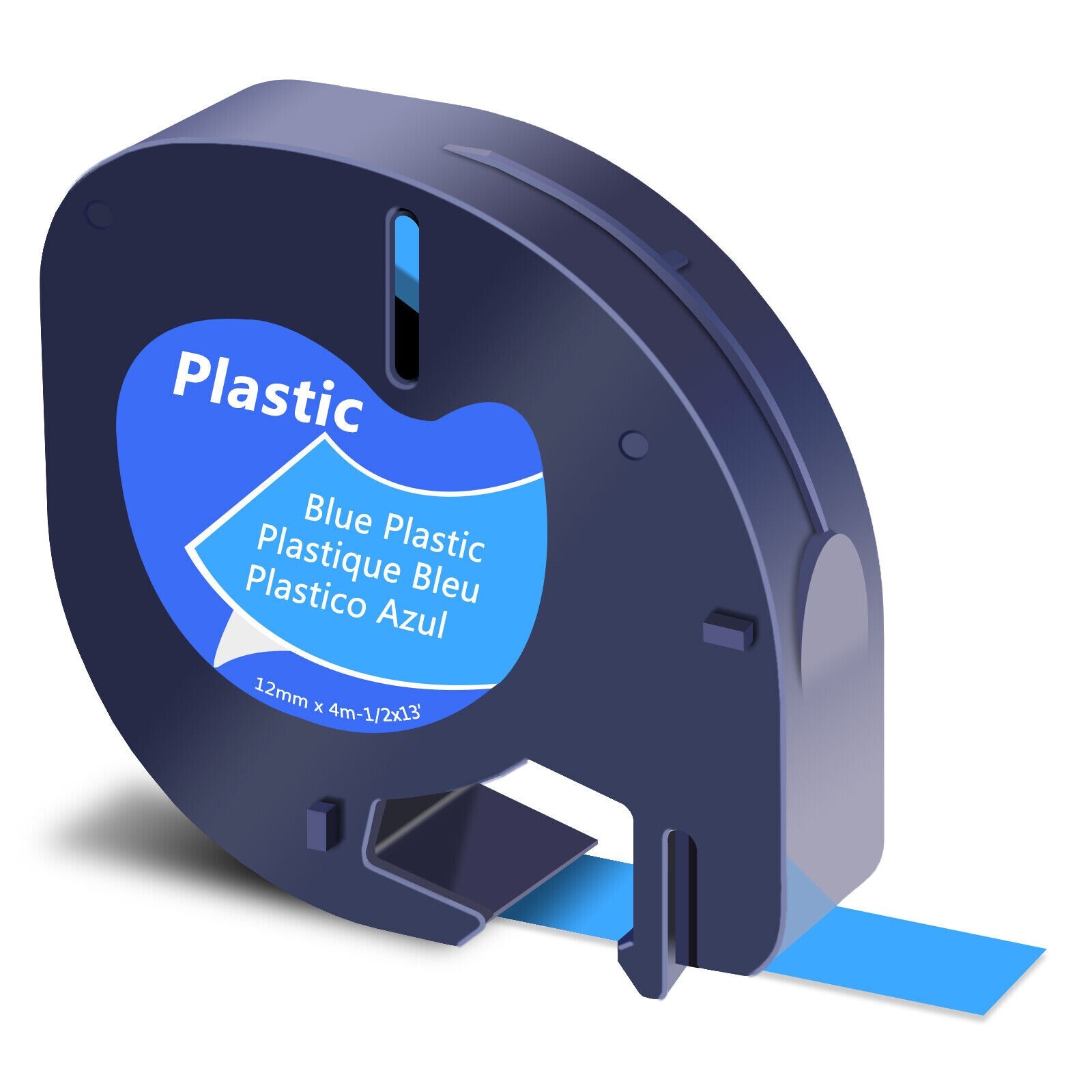 DYMO LetraTag 91205 (S0721650) Göy Plastik Etiket Lenti 12mm x 4m