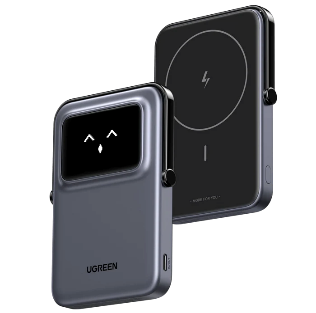 UGREEN PB571 5000mAh maqnit powerbank boz
