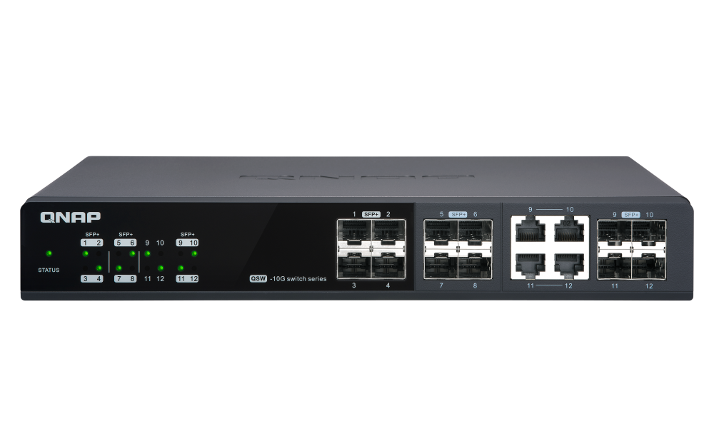 QNAP QSW-M1204-4C 12-port 10GbE kommutator