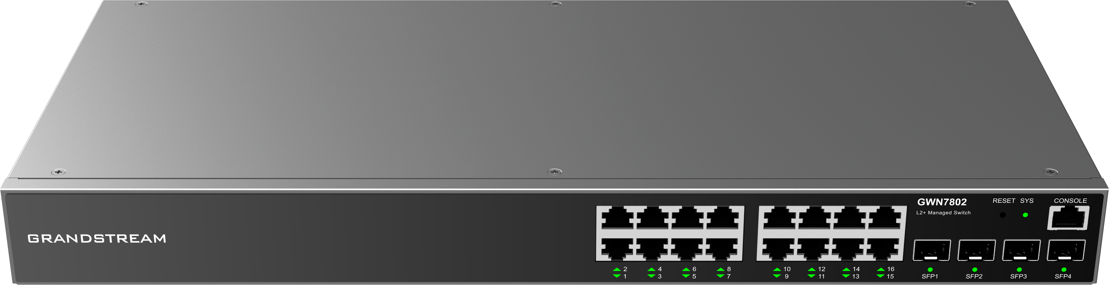 Grandstream GWN7802P 16-port PoE kommutator