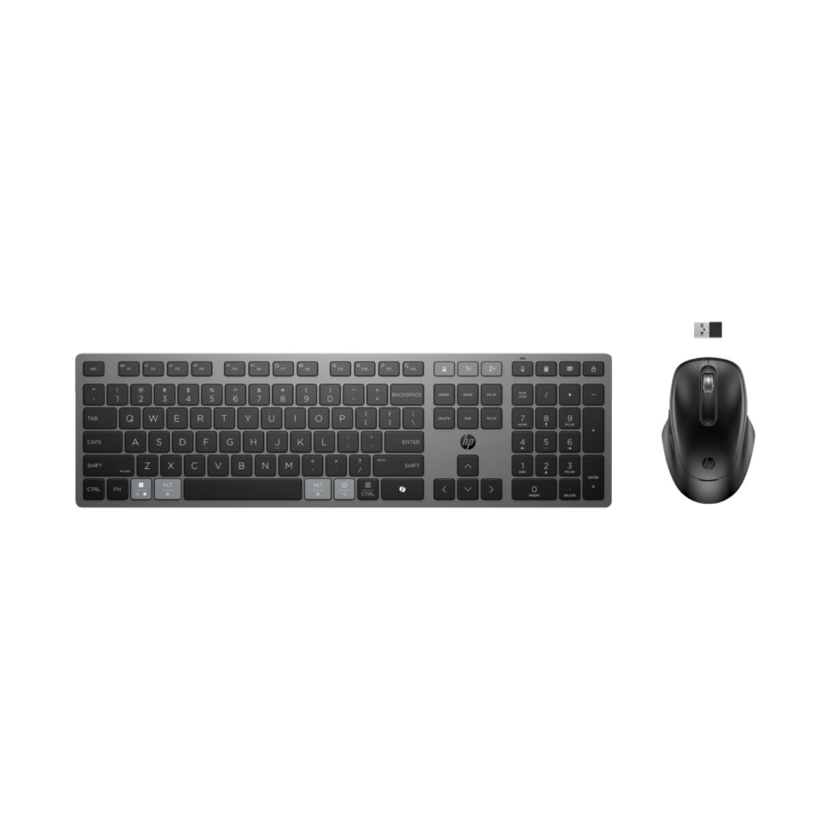HP 725 Multi-Device Rechargeable Wireless Keyboard and Mouse Combo