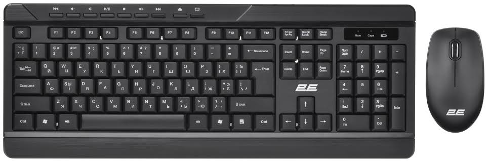 2E MK410 Simsiz Klaviatura və Siçan Dəsti Black (2E-MK410MWB)