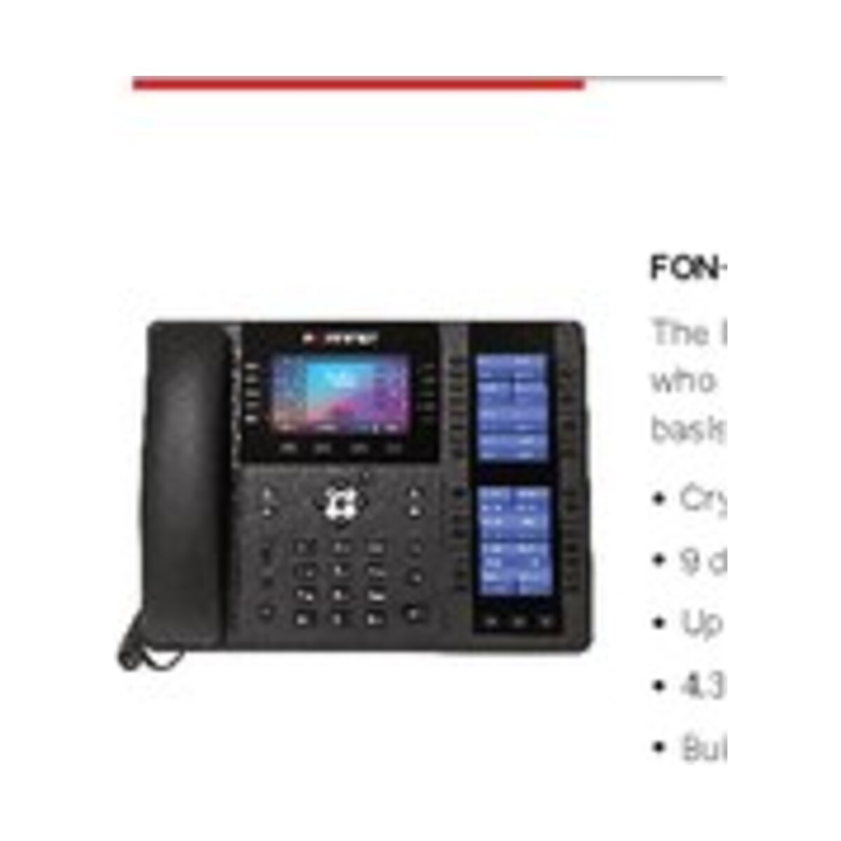 Fortinet FortiFone 580 triple-screen IP telefon