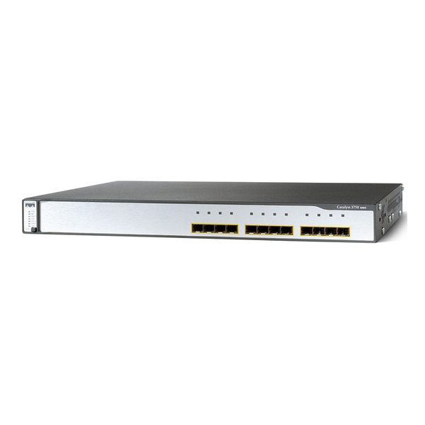 Cisco WS-C3750G-12S-S Stackable Gigabit SFP Kommutator (işlənmiş)