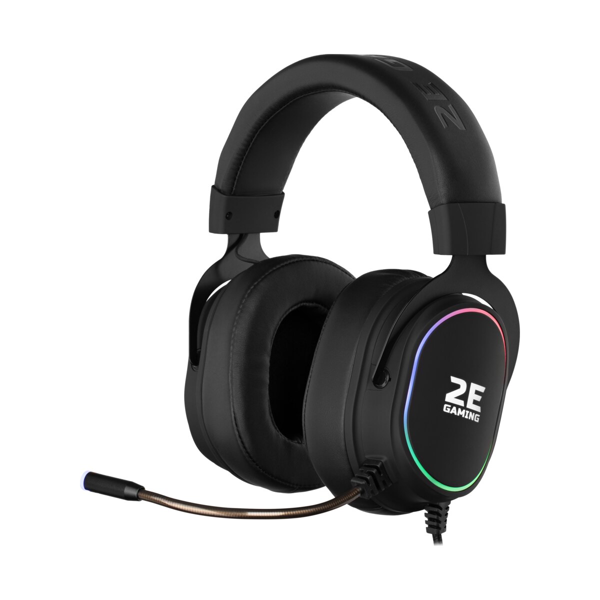 2E Gaming HG350 7.1 Black 7.1 qara oyun qulaqlığı
