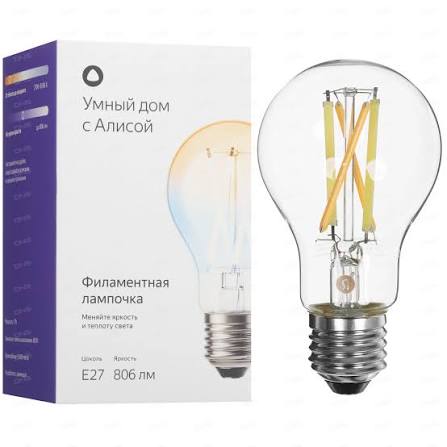 Yandex ağıllı filament lampa E27 806 lm Matter