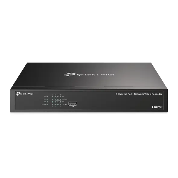 TP-Link VIGI NVR1008H-8MP 8 Kanallı PoE+ Şəbəkə Videoqeydiyyatçısı (NVR)