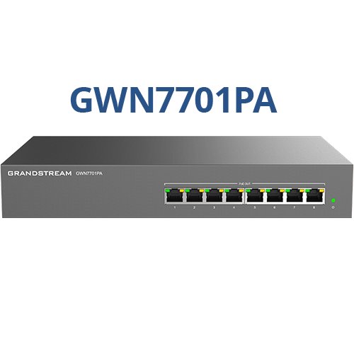 Grandstream GWN7701PA 8-port PoE kommutator