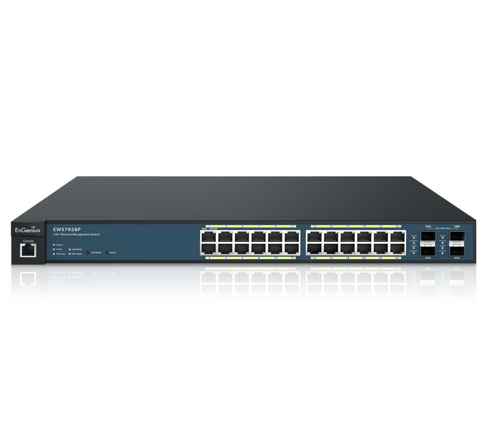 EnGenius EWS7928P 24-port PoE+ kommutator