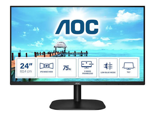 AOC 24B2XH/EU 23.8" FHD 75Hz IPS Çərçivəsiz Monitor