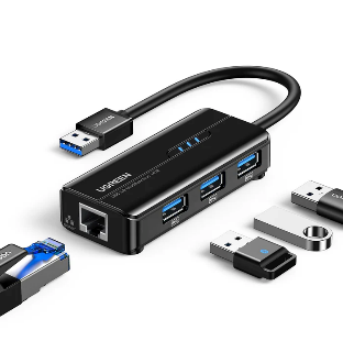 UGREEN USB 3.0 hub Gigabit Ethernet adapter