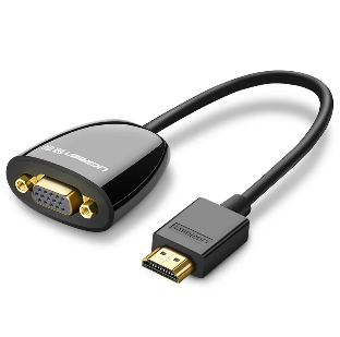 UGREEN HDMI - VGA adapter qara