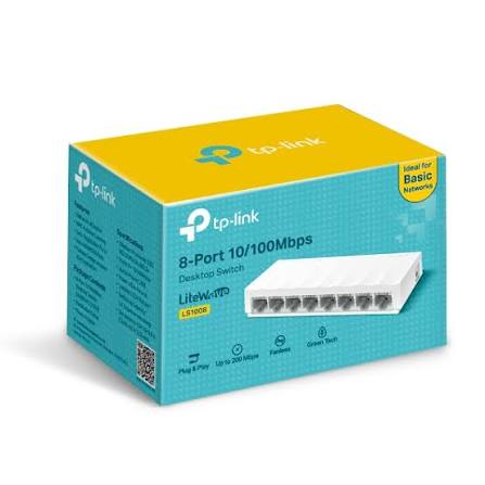 TP-Link LiteWave LS1008 8-Port 10/100M Masaüstü Kommutator (Switch)