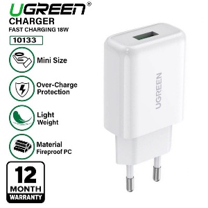 UGREEN QC3.0 18W şarj cihazı ağ