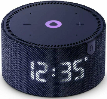 Yandex Stansiya Mini Plus 10 Vt saatlı ağıllı kolonka, göy