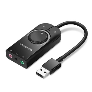UGREEN USB səs kartı qara