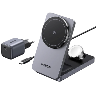 UGREEN W707 3-in-1 maqnit simsiz şarj