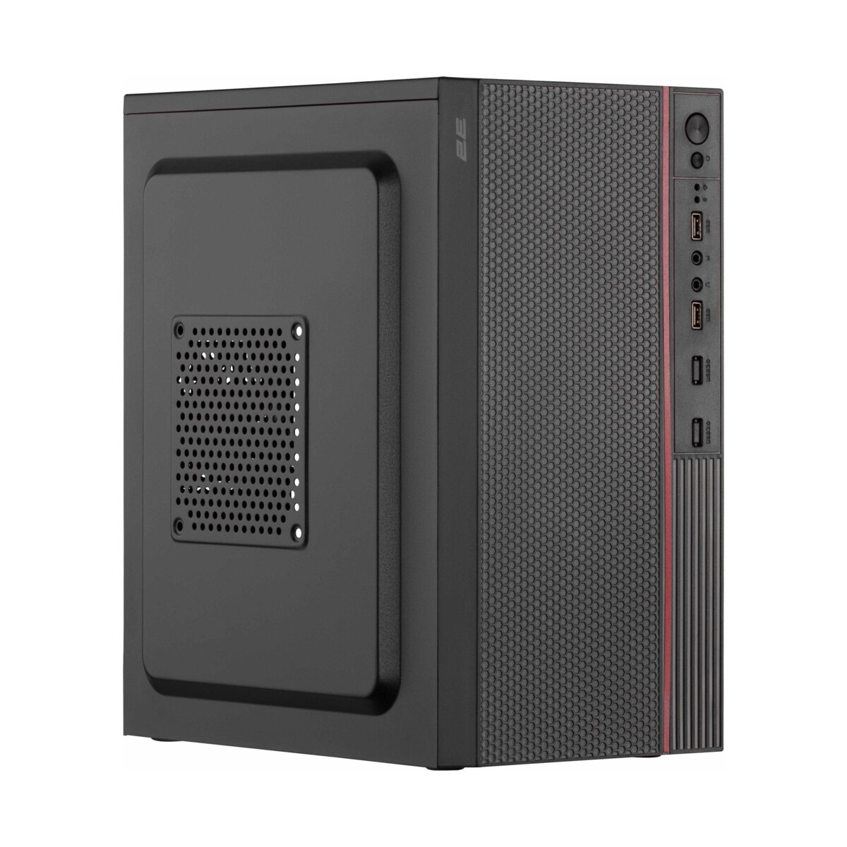 2E TeamX TMX03 mATX ATX500W qara PC korpusu