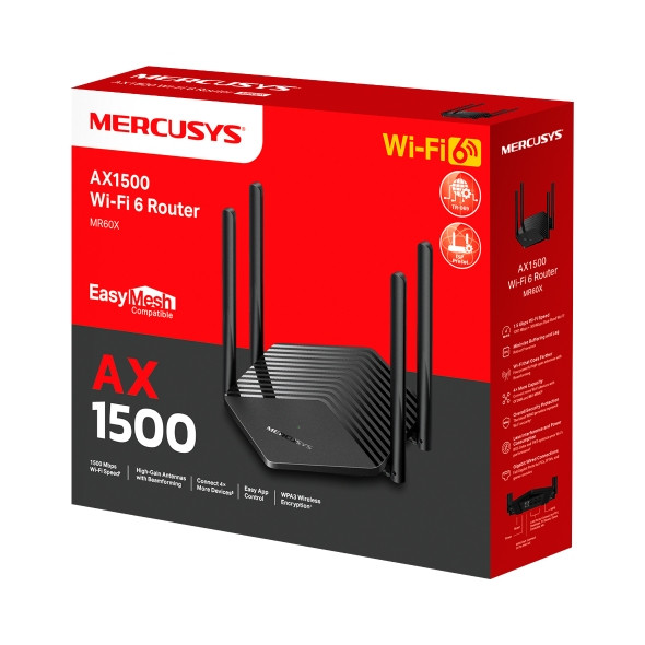 Mercusys MR60X AX1500 Wi-Fi 6 Router