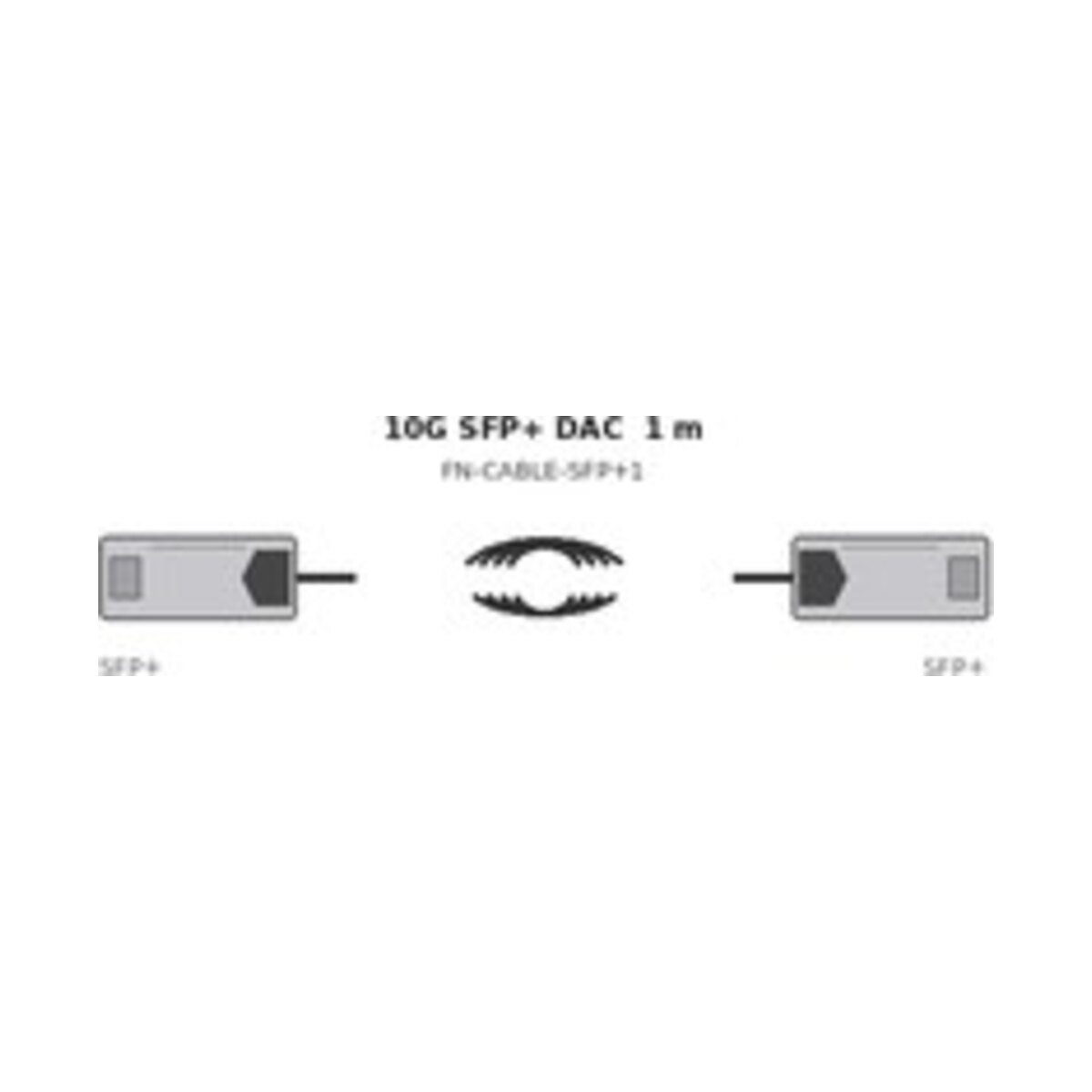 Fortinet 10G SFP+ DAC kabel 1 m