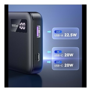 UGREEN 10000mAh powerbank qara