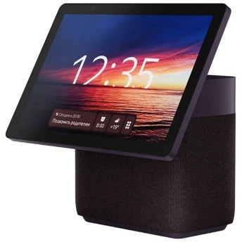 Yandex Stansiya Duo Maks 60 Vt 10,5" ağıllı kolonka, qırmızı