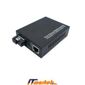 Mediakonverter 1310-1550nm 20km 10-100M SM fiber A-1