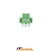 Adapter LC-APC-LC-APC SM Duplex adapter with flange Green-3
