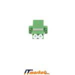 Adapter LC-APC-LC-APC SM Duplex adapter with flange Green-3 Adapter LC-APC-LC-APC SM Duplex adapter with flange Green-3
