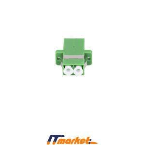 Adapter LC-APC-LC-APC SM Duplex adapter with flange Green-3 Adapter LC-APC-LC-APC SM Duplex adapter with flange Green-3