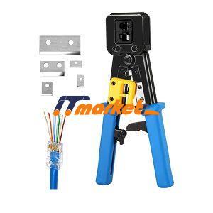 RJ45 Cat5e Cat6 Connector Crimping Tool end Pass Through-1 RJ45 Cat5e Cat6 Connector Crimping Tool end Pass Through-1