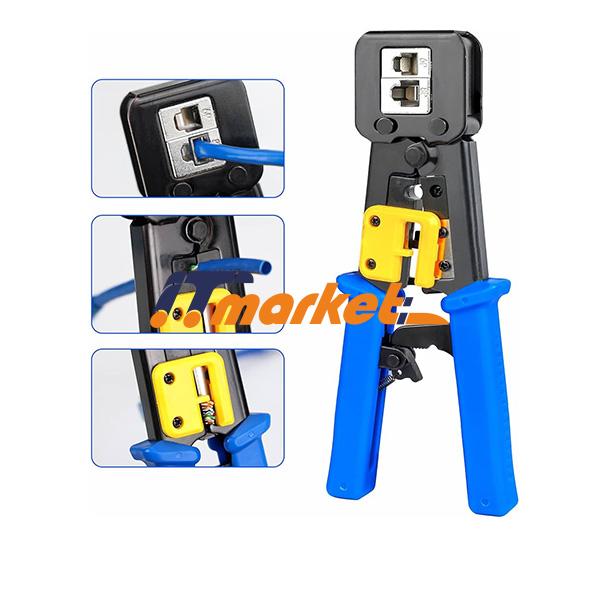 RJ45 Cat5e Cat6 Connector Crimping Tool end Pass Through-2 RJ45 Cat5e Cat6 Connector Crimping Tool end Pass Through-2