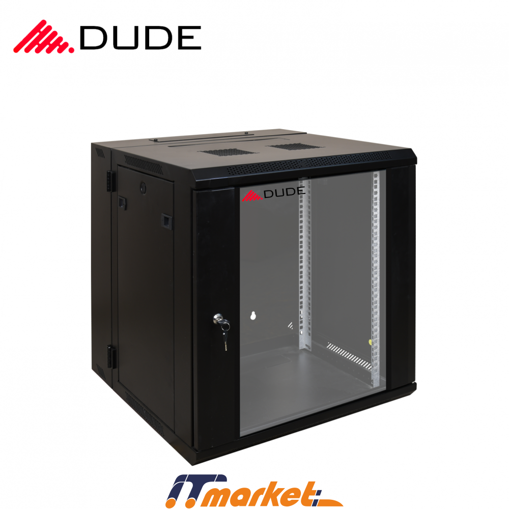 DUDE 12U 600X600 WALL-MOUNTED RACKMOUNT CABINET BLACK (WS3-6612) DUDE 12U 600X600 WALL-MOUNTED RACKMOUNT CABINET BLACK (WS3-6612)