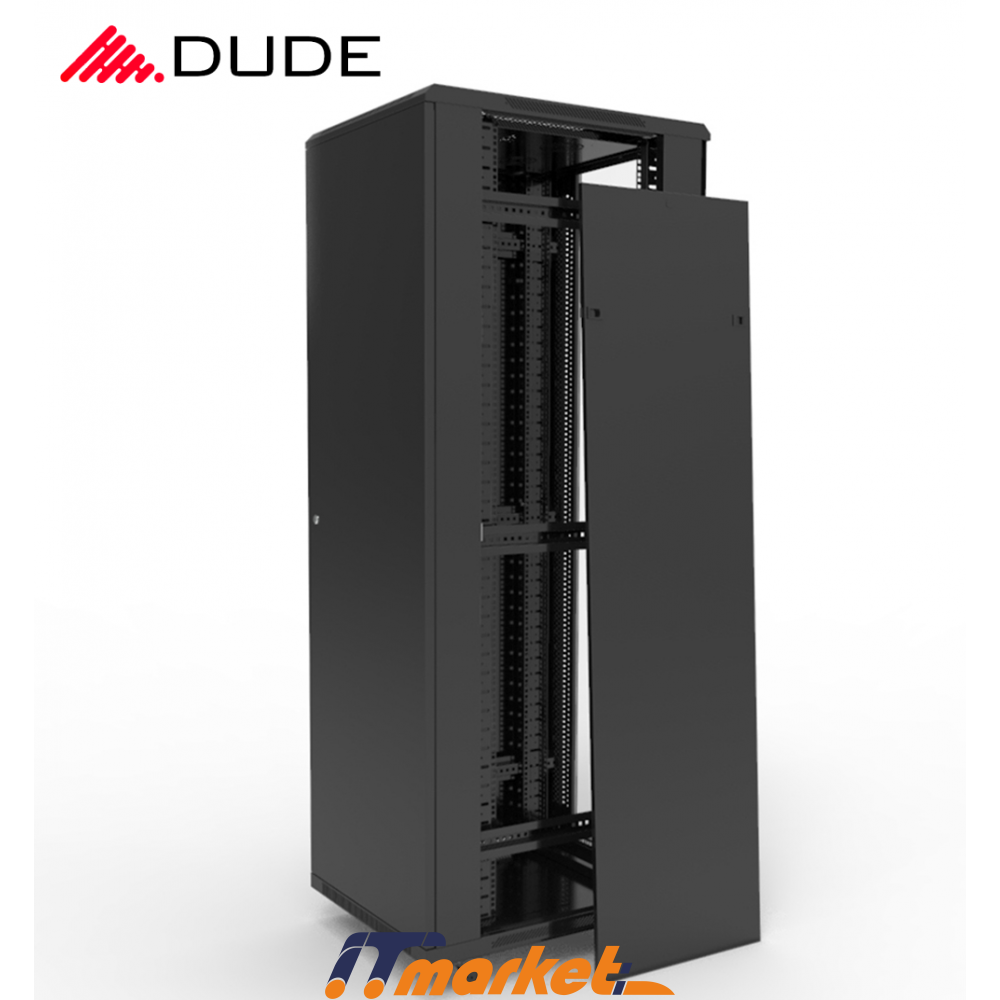 DUDE 22U 600X800 STANDING RACKMOUNT CABINET BLACK (NB-6822)-5
