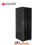 DUDE 37U 600X800 STANDING RACKMOUNT CABINET BLACK (NB-6837)